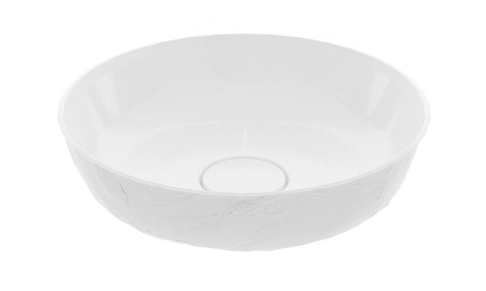 SANDLIN 1 MINERAL COMPOSITE VESSEL SINK - MATTE GRAY 15.75X15.75 