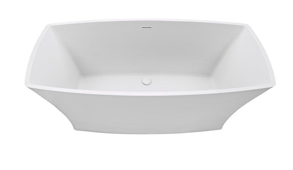 MARCEL MINERAL COMPOSITE SOAKER - GLOSS WHITE 65.5X31 