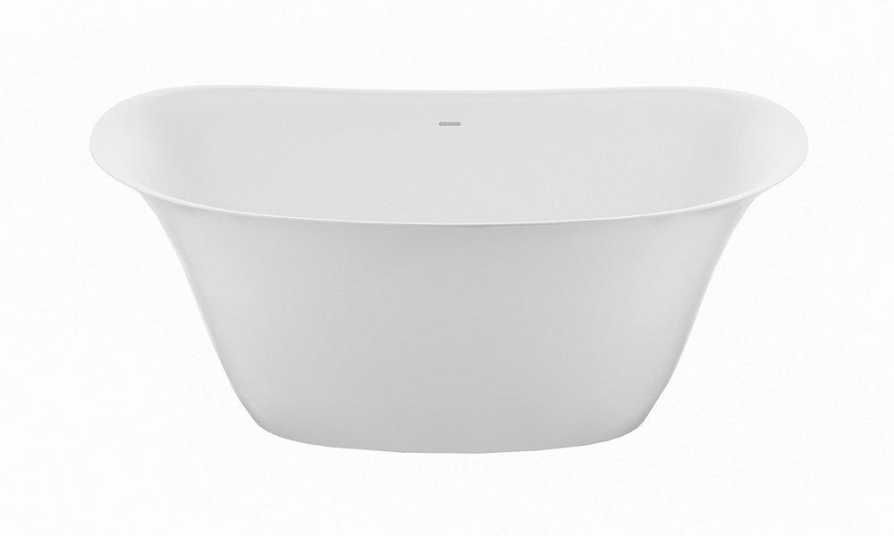 MARICELA MINERAL COMPOSITE SOAKER - MATTE GRAY 72X32 