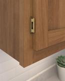 1/2 IN - 13 MM - OVERLAY SELF CLOSING FULL WRAP BURNISHED BRASS CABINET HINGE - 1 PAIR BUBR 