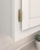 VARIABLE OVERLAY SELF CLOSING FACE MOUNT REVERSE BEVEL GOLDEN CHAMPAGNE CABINET HINGE - 1 PAIR GOCH 