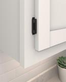 3/8 IN - 10 MM - INSET DOUBLE DEMOUNTABLE MATTE BLACK CABINET HINGE - 1 PAIR MABL 