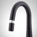 Signature Hardware Matte Black Single Handle Monoblock Bathroom Sink Faucet 