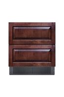 Summit Appliance Panel Ready/Black 5.42 cu. ft. Drawer Refrigerator 