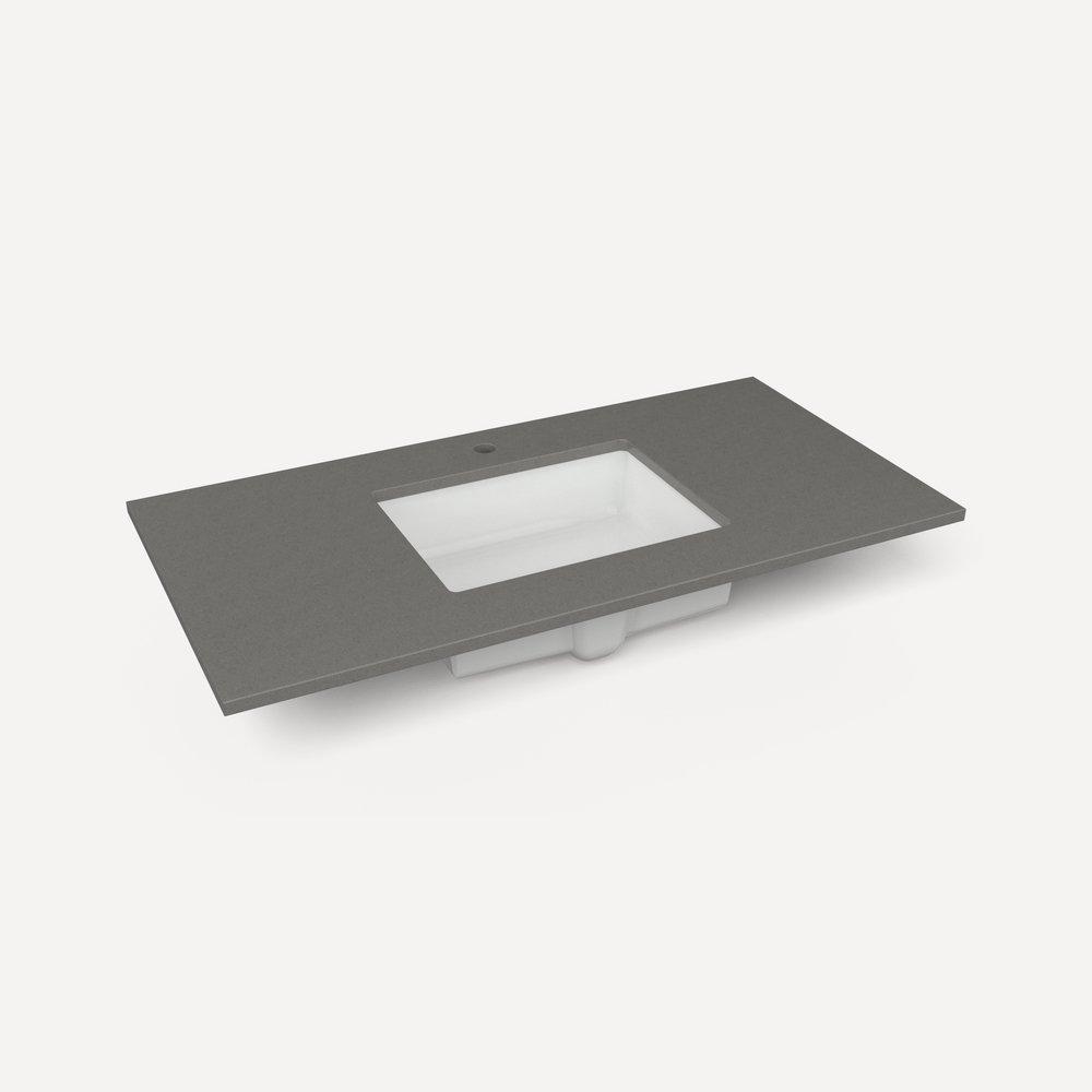 TOP CRAFT 49 SINGLE-HOLE STONE GRAY 