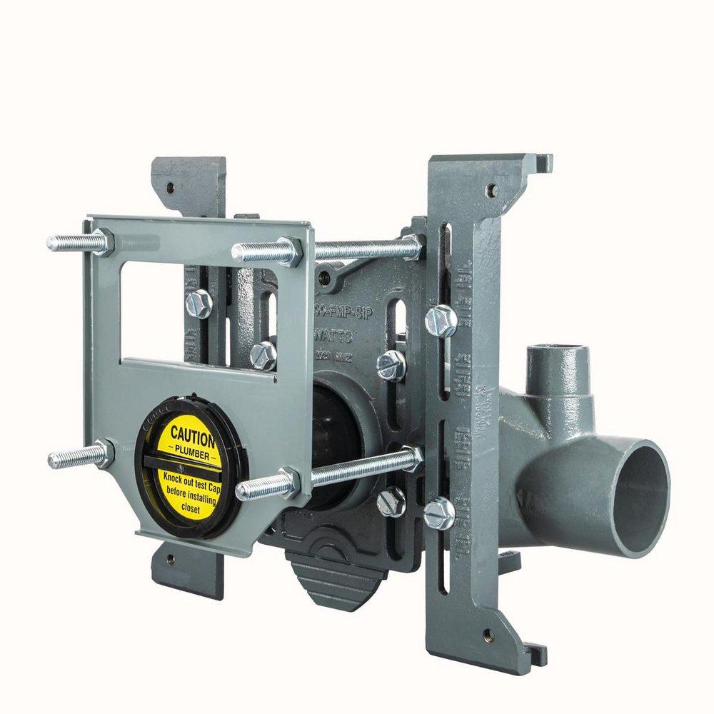 QTK5 LEFT HORIZ 4 IN NH WASTE 2 IN VENT 2 IN AUX INLET CI FCPLT ASSY LEGS TO 5-1/2 IN ABS NIP TILING PLATE BOWL/GASKETS THREADED RODS HARDWARE 