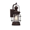 60W 1-Light 18 in. Outdoor Wall Sconce in Heritage Bronze