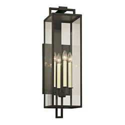 60W 4-Light 28-1/2 in. Outdoor Wall Sconce in Forged Iron