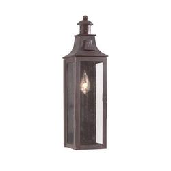 60W 1-Light 18 in. Outdoor Wall Sconce in Soft Off Black
