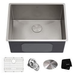 24 in. Undermount Stainless Steel Single Bowl Laundry and Utility Sink