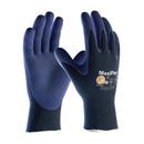 MaxiFlex® Blue 18 ga Nitrile Synthetic Fiber and Plastic Reusable Gloves in Blue
