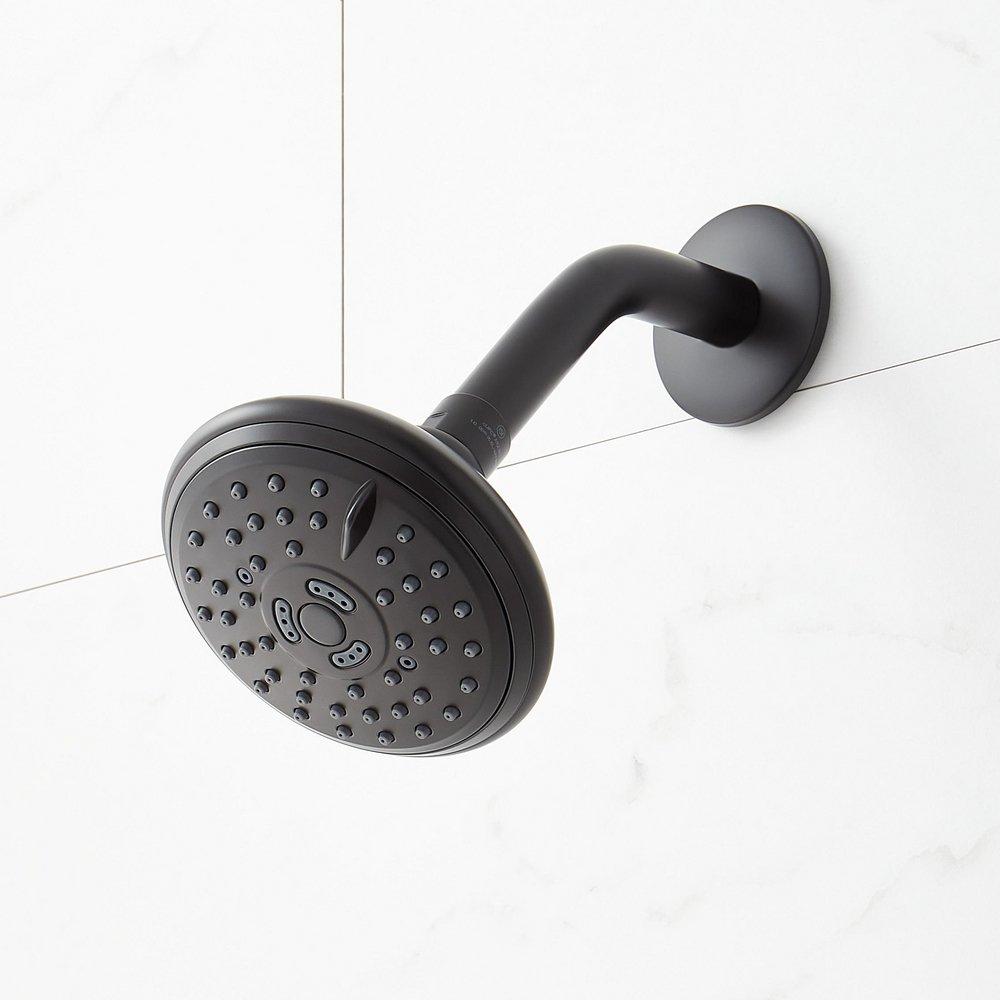 PROVINCETOWN PRESSURE BALANCE SHOWER SYSTEM WITH SLIDE BAR AND HAND SHOWER - MATTE BLACK 