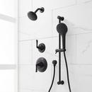 PROVINCETOWN PRESSURE BALANCE SHOWER SYSTEM WITH SLIDE BAR AND HAND SHOWER - MATTE BLACK 
