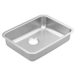 23-1/8 in. Undermount Stainless Steel Single Bowl Kitchen Sink in Brushed Stainless Steel