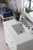 36 in. Floor Mount Vanity in Bright White 