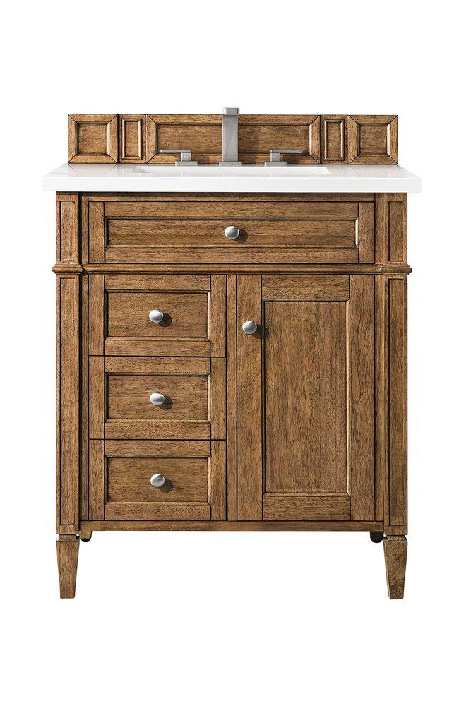 30 in. Floor Mount Vanity in Saddle Brown 