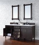 72 in. Floor Mount Vanity in Burnished Mahogany 