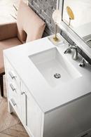 30 in. Floor Mount Vanity in Glossy White 