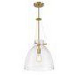 60W 1-Light Medium E-26 Pendant Light in Warm Brass
