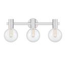 WRIGHT 3-LIGHT BATHROOM VANITY LIGHT IN CHROME 