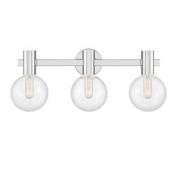 180W 3-Light Medium E-26 Vanity Fixture in Chrome