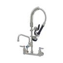 Mini Pre-Rinse Faucet Wall Mount 6" Nozzle in Stainless Steel Finish