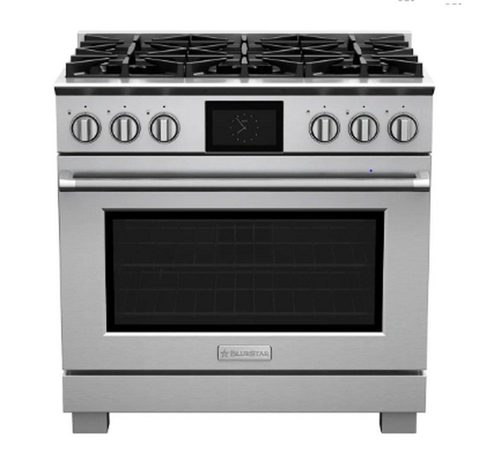 36 DUAL FUEL RANGE - 6 BURNERS FUEL TYPE NATURAL GAS FINISH STAINLESS STEEL -TRIM STANDARD BRUSHED STAINLESS STEEL 