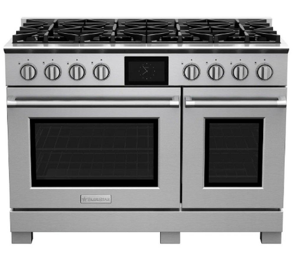 48 DUAL FUEL RANGE - 8 BURNERS FUEL TYPE NATURAL GAS FINISH STAINLESS STEEL -TRIM STANDARD BRUSHED STAINLESS STEEL 