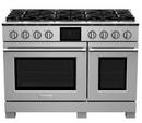 48 DUAL FUEL RANGE - 8 BURNERS FUEL TYPE NATURAL GAS FINISH STAINLESS STEEL -TRIM STANDARD BRUSHED STAINLESS STEEL 