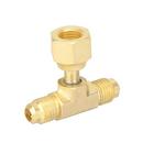 1/4X1/4 SAE/SAE FE 1/4 ACC TEE CONNECTOR W/ FLARE NUT 3/PK 