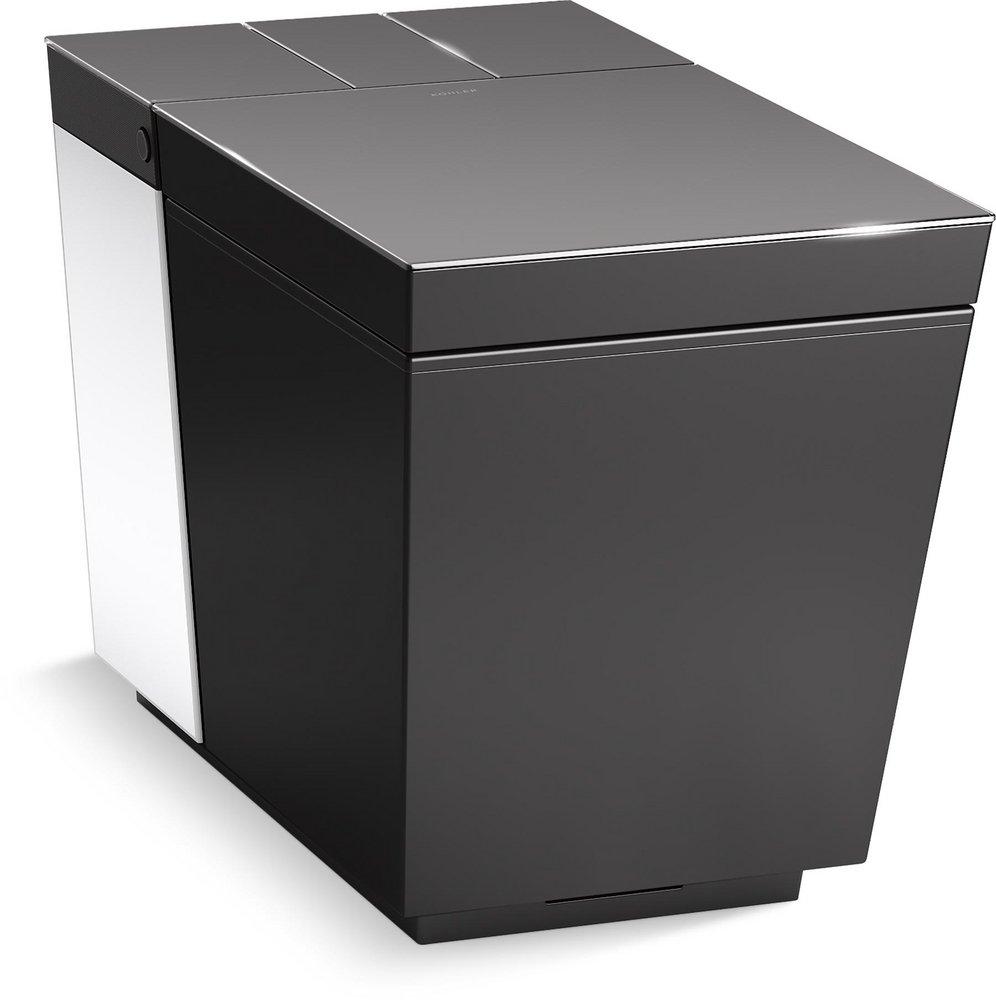 KOHLER Honed Black 0.8 gpf/ 1.0 gpf Dual Flush Elongated One Piece Toilet 