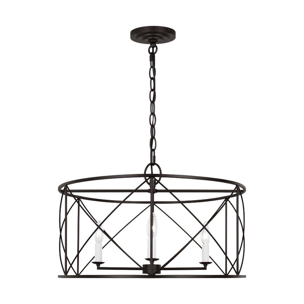 BEATRIX TRANSITIONAL 4-LIGHT INDOOR DIMMABLE LARGE LANTERN PENDANT IN AGED IRON FINISH 