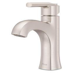Single Handle Centerset Bathroom Sink Faucet in Spot Defense&trade; Brushed Nickel