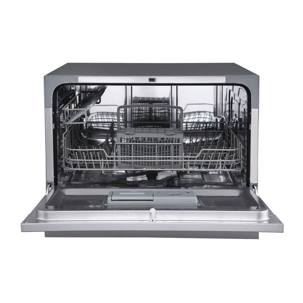 21-5/8 in. Countertop Dishwasher in Silver 