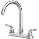 Two Handle Pull Down Kitchen Faucet in Polished Chrome