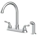 Two Handle Pull Down Kitchen Faucet in Chrome