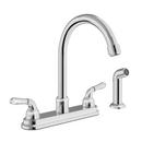 Two Handle Pull Down Kitchen Faucet in Chrome 