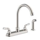 Two Handle Widespread Kitchen Faucet in Brushed Nickel