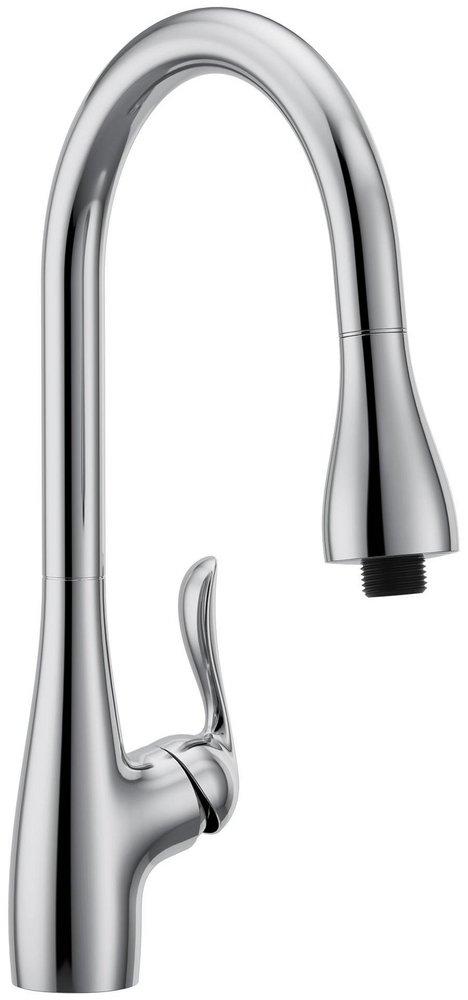 CHROME ONE-HANDLE HIGH ARC LAUNDRY FAUCET 