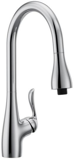 Single Handle Pull Down Laundry Faucet in Chrome