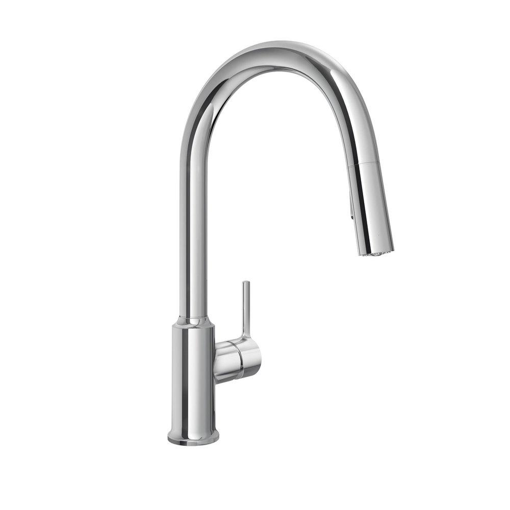 PROFLO&reg; Chrome Single Handle Pull Down Kitchen Faucet 