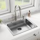 Single Handle Pull Down Kitchen Faucet in Brushed Nickel 