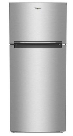 16.3 cu. ft. Top Mount Freezer Refrigerator in Stainless Steel
