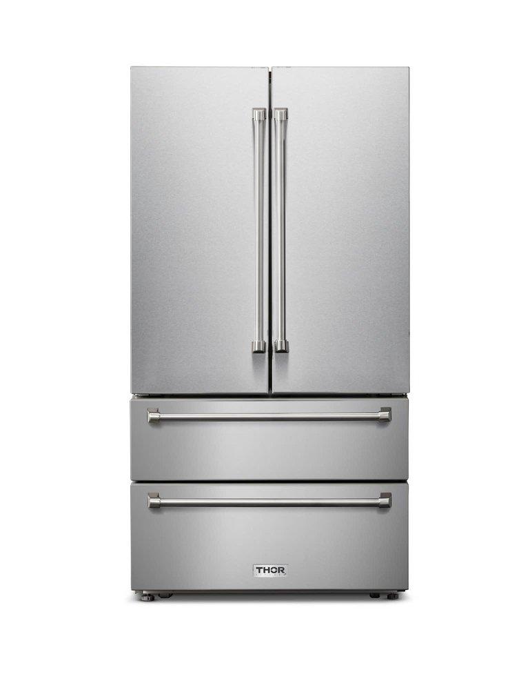 Thor Kitchen Stainless Steel 22.5 cu. ft. French Door and Full Refrigerator 