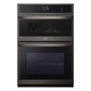 6.4 CU. FT. SMART COMBI WALL OVEN WITH FAN CONVECTION AIR FRY PRINTPROOF BLACK STAINLESS STEEL 