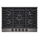 30 GAS COOKTOP 20K BTU BLACK STAINLESS STEEL 