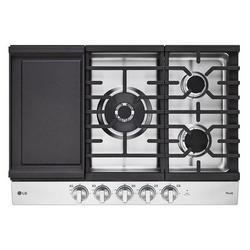30 in. 22000 BTU 5-Burner Sealed Cooktop in Stainless Steel