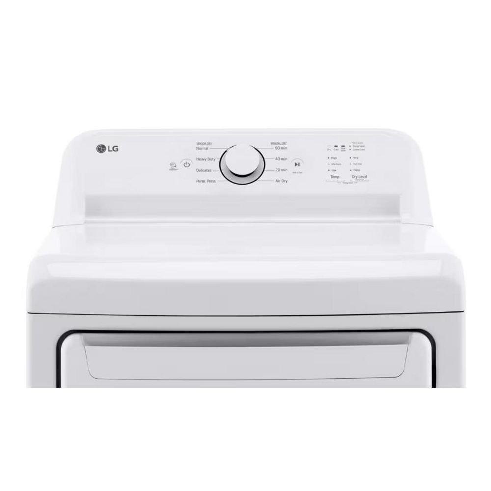 LG White 27 x 29-1/2 in. 240V 7.3 cu. ft. Electric Dryer 