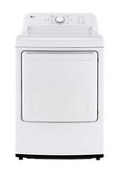 LG White 27 x 29-1/2 in. 240V 7.3 cu. ft. Electric Dryer 