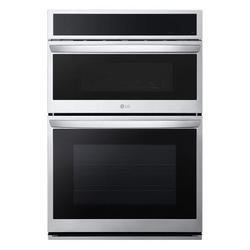 29-3/4 x 23-3/8 in. 6.4 cu. ft. 40A Drop Down Combo Oven in Stainless Steel
